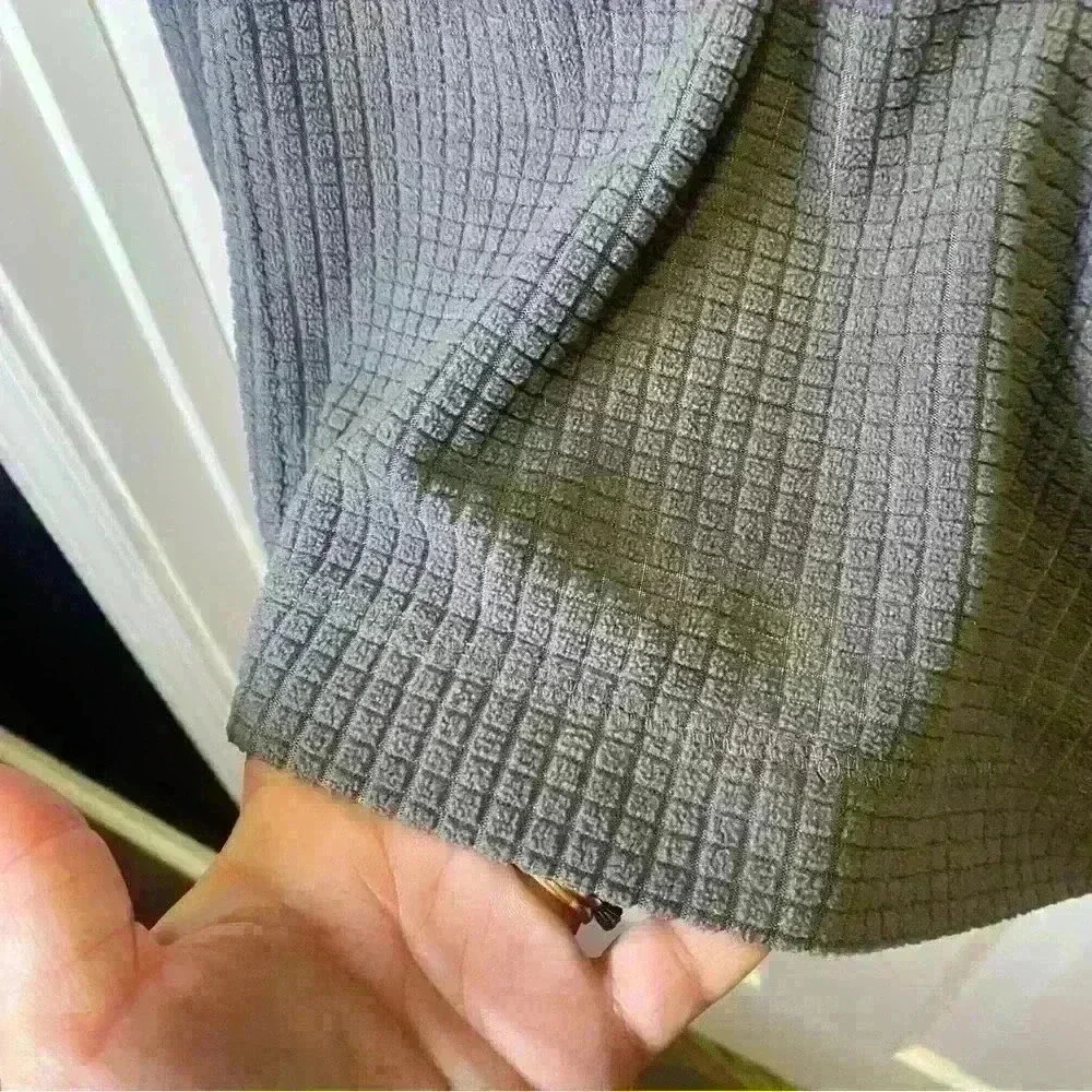 Southern Marsh 1/4 Zip Fleece FieldTec Waffle Gray Pullover Men's Size XS